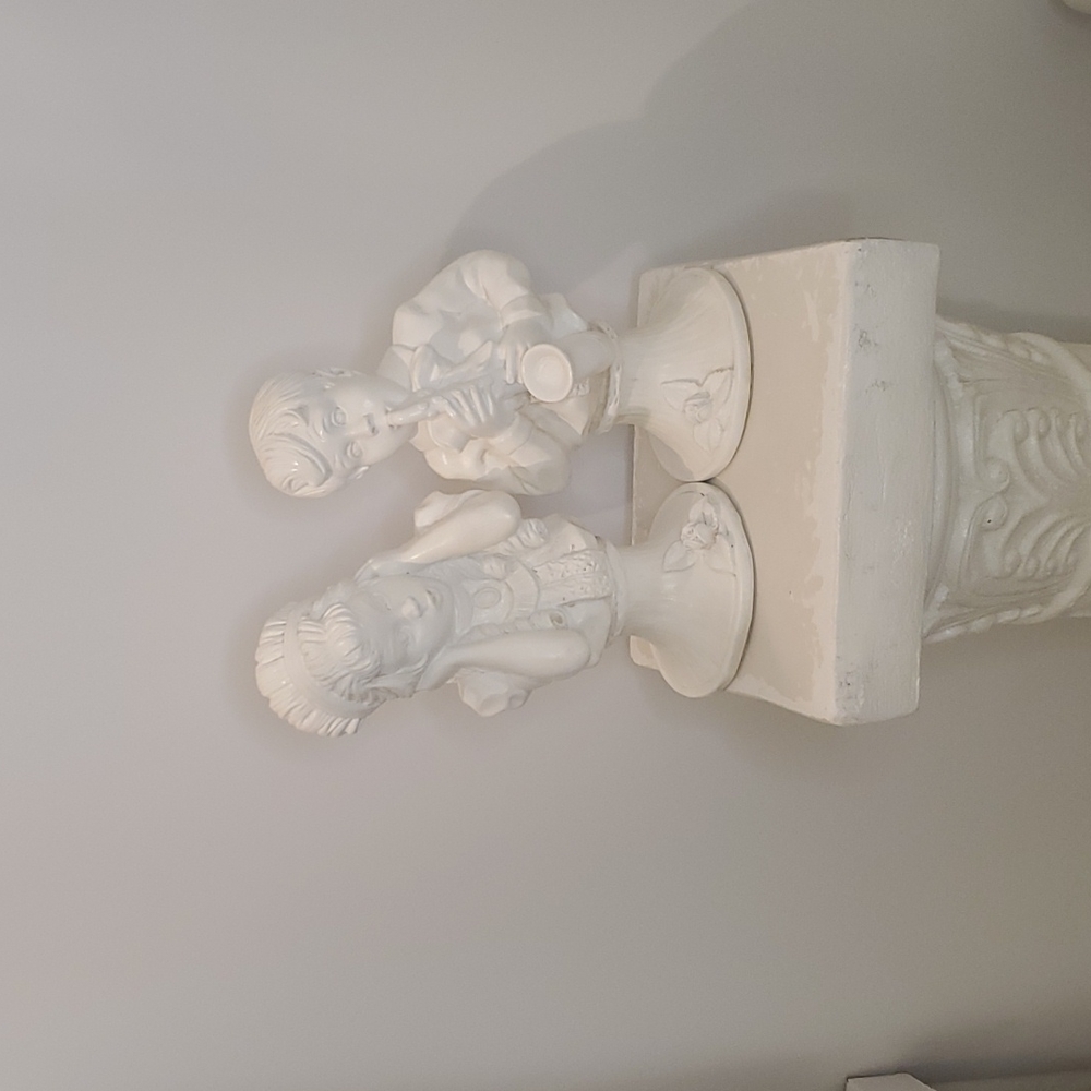 VTG Saxaphone Musical Boy and Girl STATUES 1971